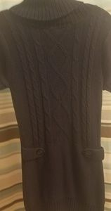 Navy Cable Knit Sweater Dress Sz M